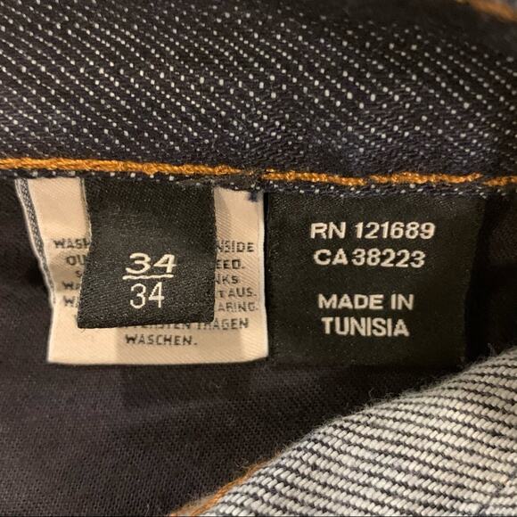 Drykorn Straight Leg Dark Wash Jeans 34 x 34 - Picture 6 of 7